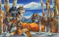 wolf-wolves-animal-wildlife-wild-yellowstone-pack-silk-painting-giclee-print-contemporary-western-art-montana