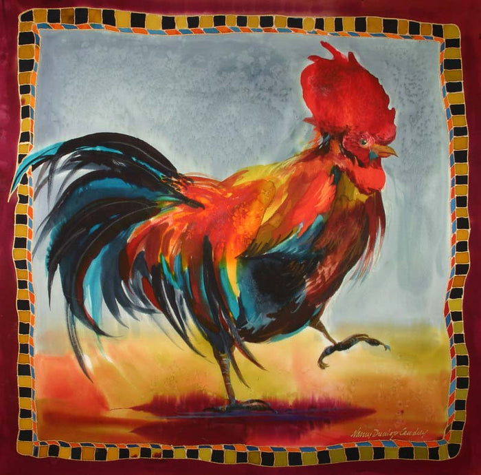 rooster-barn-animal-farm-chicken-print-giclee-art-contemporary-colorful-strut