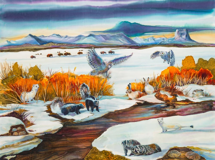 Forever Glacier: Small Mammals of the Prairies and Grasslands (Giclée)