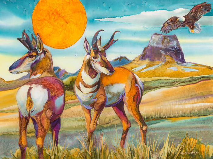 Forever Glacier: Antilocapra americana (Giclée)