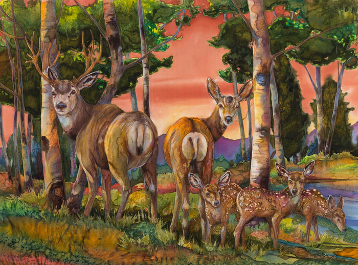 Forever Glacier: Odocoileus hemionus (Giclée)