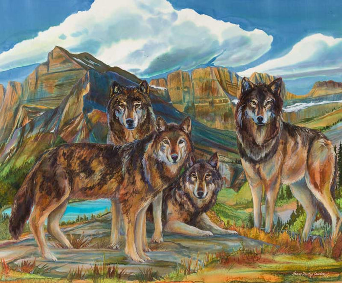 Forever Glacier: Canis lupus (Giclée)