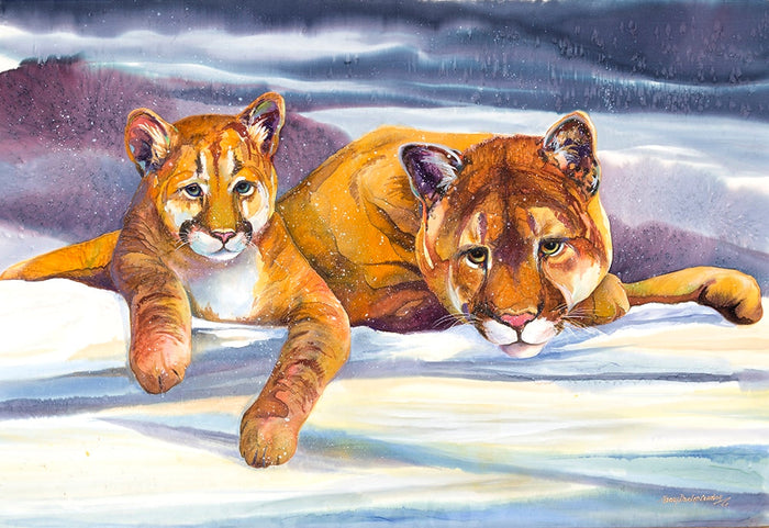 Forever Glacier: Puma concolor (Giclée)